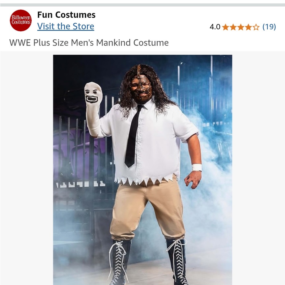 Mankind WWE Officially Licensed Costume - Men’s 2X
